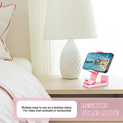 Perilogics Airplane Phone Holder Mount, Plane Travel Essentials - color: Black / Pink