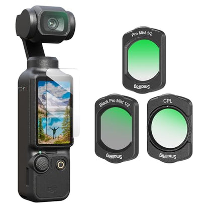 SMALLRIG 1/2 Black & White Diffusion, CPL Filter for DJI Osmo Pocket 4/3 - style: Black / White Diffusion+ CPL Filter