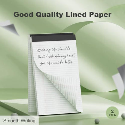 Legal Pads 8.5 x 11 Notepad, 2 Pack White Note Pads 8.5'' x 11'' for Work - color: White