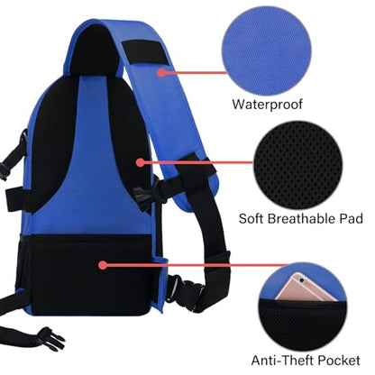 MOSISO Camera Sling Bag, Photography Shoulder Bag Compact Camera Backpack - color: Royal Blue