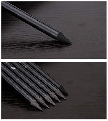 YYMIYU Full Graphite Pencils set 6 Piece.HB/2B/4B/6B/8B/EE (lead pencil) - style: suit