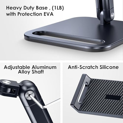 CreaDream Tablet Stand, Heavy Aluminum iPad Stand for Desk - size: Short - One Arm