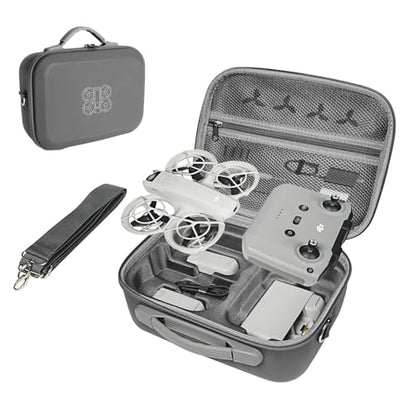 LKTOP Carrying Case for DJI Neo Fly More Combo,PU Leather Shoulder Bag