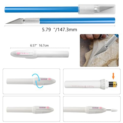 Professional 15 PCS Model Tools Kit Modeler Basic Tools Craft Set Hobby Building Tools Kit for Gundam Car Model Building Repairing and Fixing(C)