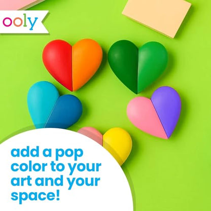 Ooly I Heart Art Erasable Twistable Crayons, Set of 12 - style: Heart Crayons
