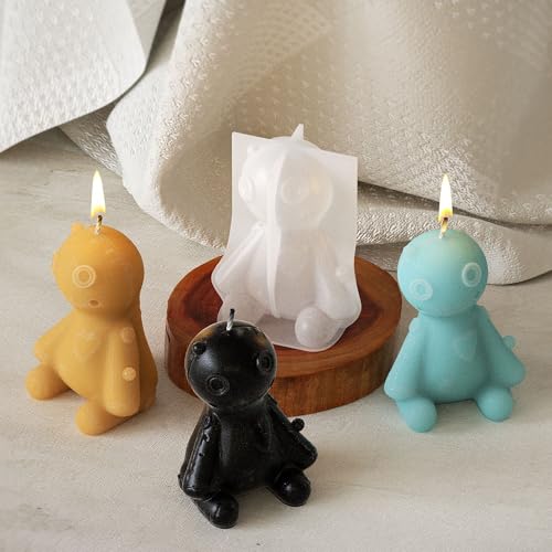 Animal Doll Candle Silicone Mold for Resin Casting & Candle Making - color: body-doll-4065