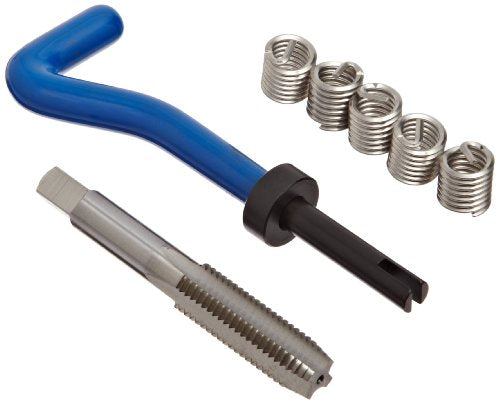 E-Z Lok EK21115 Helical Threaded Insert Kit, 304 Stainless Steel, 7/16"-14 Thread Size, 0.656" Installed Length (Pack of 5) - size: 7/16"-14 Thread Size, 0.656" Installed Length, style: Pack of 5