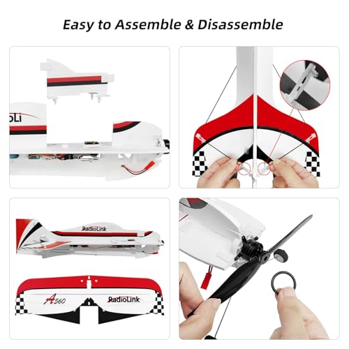 Radiolink A560 Ready to Fly (RTF) 3D Byme-A Gyro 6 Flight Modes RC Airplane