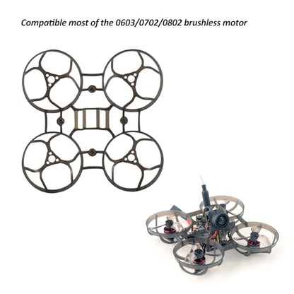 Happymodel Mobula6 2024 Drone Frame 65mm Wheelbase, Ultra Lighter 65mm Brushless Tiny Whoop Frame Durable, Compatible with 0603/0702/0802 Brushless Motor (1PCS)