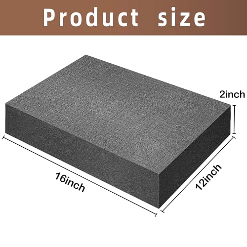 DECOHS 4 Pcs Pick Apart Foam Insert, 16'' x 12'' x 2'' Pre Cube Sheet Foams - size: 1 Size - 4 Pieces - 16 x 12 x 2 inches