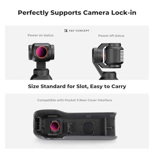 K&F CONCEPT Magnetic VND32-512 Filter Compatible with DJI Osmo Pocket 4/3 - style: ND32-512