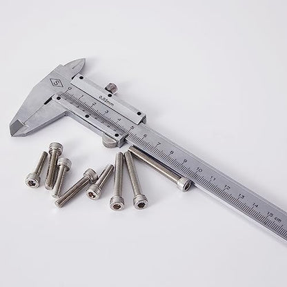 M5 x 30mm 35mm 40mm 45mm 50mm Socket Head Cap Screws Bolts, Stainless Steel 304, Metric Allen Hex Drive, Bright Finish, Fully Threaded, Assortment Kit 50PCS - size: Socket M5x30-50 mm