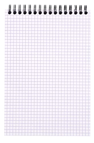 Rhodia Wirebound Pad 6X8.25 Black Grid - color: Black, size: A5, style: Square
