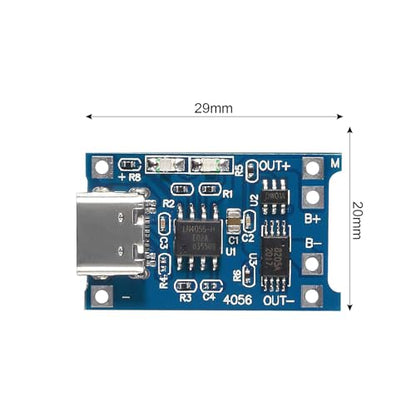16pcs 5V 1A TP4056 Charging Module Type-C USB for 18650 Lithium Battery Charger Board with Protection USB Type C (TP 5V Charge) - style: TP 5V charge