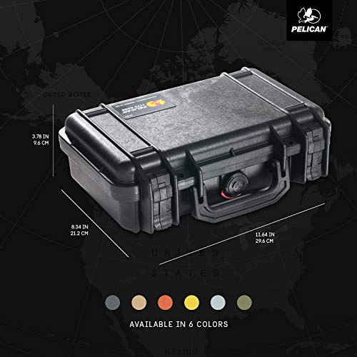 Pelican 1170 Case With Foam (Black) - color: Black
