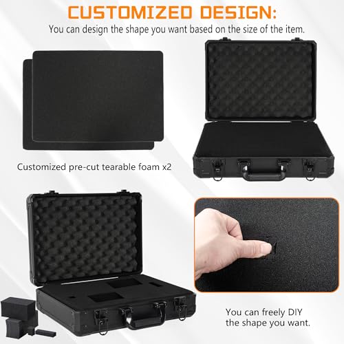 15 Inch Hard Carrying Storage Case - size: Inner：14.5''X 10.5 X 5.5''