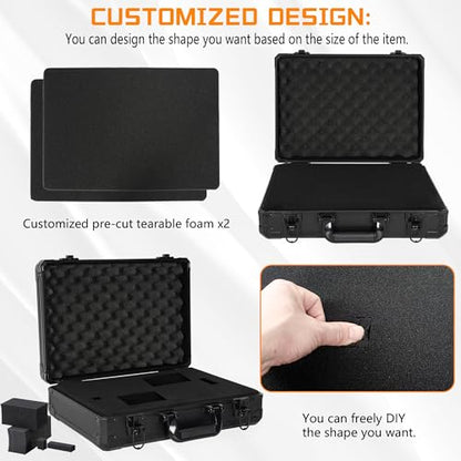 15 Inch Hard Carrying Storage Case - size: Inner：14.5''X 10.5 X 5.5''