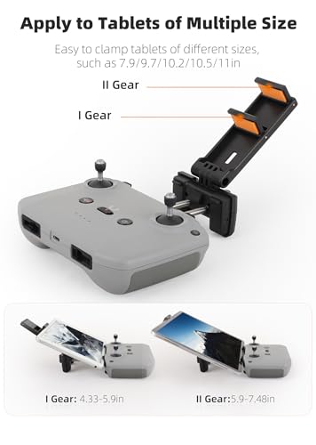 BTG Foldable Tablet Stand Mount Holder for DJI RC N1 N2 N3 Remote Controller Accessories Parts (Grey)