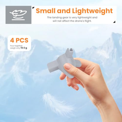 Landing Gear for DJI Avata 360 Drone, Height Increase Extended Legs, Anti-Scratch Protective Bracket, Quick Release Tripod Support, Drone Accessories (Grey) - color: Gray