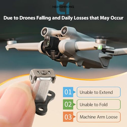 Front Arm Axis Replacement for DJI Mini 3 Pro/Mini 3 Front Arm Hinges Arm Shaft for DJI Mini 3 Pro Drone Accessories Parts with Repair Tools