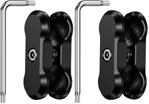 BRCOVAN Aluminum Alloy Anti-Theft Double Socket Arm (Pack of 2) - size: 2.36 inches (Pack of 2)