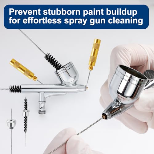 Roizefar Airbrush Cleaning Kit with Pot, 6 Cleaner & 2 Thinner