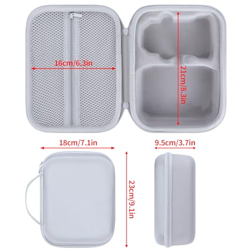 Storage Case Compatible with DJI Mini 4K Drone Accessories, with Propeller Protectors and Control Stick Cover (Grey) - color: Grey