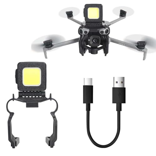 2-in-1 Night Flying Light With Gimbal Bumper Guard for DJI Mini 5 Pro Drone, Anti-Collision Protective Cover Gimbal Protector Navigation Light with 3 Lighting Modes for Night Flying