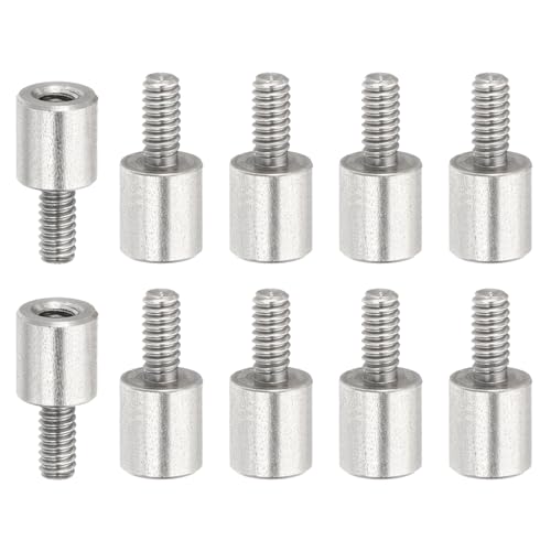 PATIKIL 10 Pcs M2x6+4mm Stainless Steel Standoff Extension Posts Screws,Metric Male Female Thread Adapters Spacer for PCB,Quadcopter Drone,Computer & Circuit Board Assortment Kit - size: M2x6+4mm