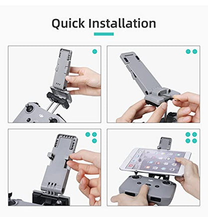 CZFRIEND Drone Remote Controller Accessories Dismantling-Free Tablet Holder Portable Foldable Tablet Mount for DJI RC N1 Remote Control