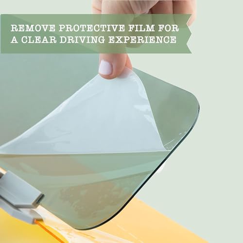 ZONETECH Day and Night Anti-Glare Car Windshield Visor - Premium Quality Universal Sunshade and Anti-Dazzle Night-time Driving Auto Accessory (4 Pack) - size: 4-Pack