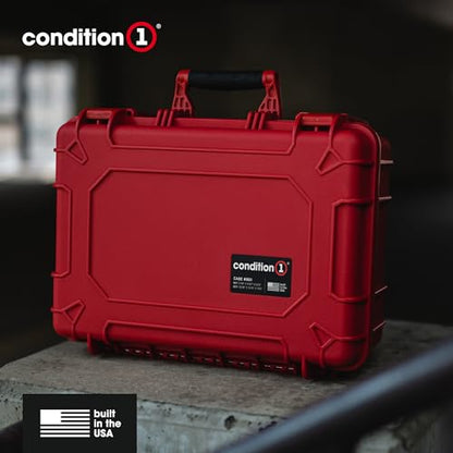 Condition 1 18" Medium Waterproof Hard Case With Foam, Model 801, Orange - color: Orange