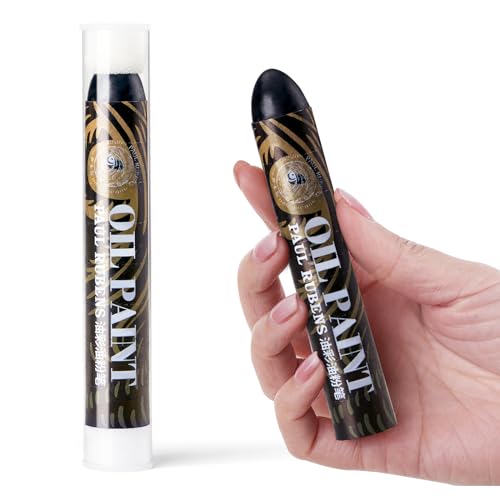 Paul Rubens Jumbo Black Oil Pastels, 2 Pack 60g for Artists & Beginners - color: Black