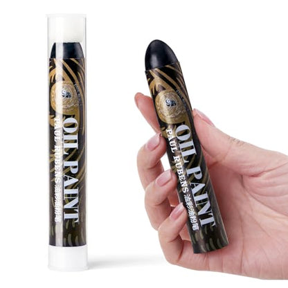 Paul Rubens Jumbo Black Oil Pastels, 2 Pack 60g for Artists & Beginners - color: Black