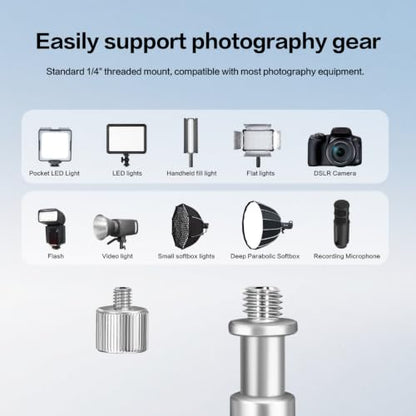 FreeSea MT-02 Aluminum Alloy Photography Light Stand, Adjustable Tripod - size: 102inch