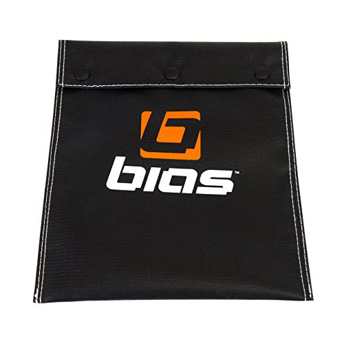Bias Safety Charging Sack - Fire Resistant Material for LiPo/NiMH Battery Bag - Top Temperature Protector, Holder w/Stitching Thread & Locking Snaps - Safe Storage for Charging, Storing - Large