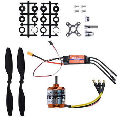 D2836 1100KV High Thrust Fixed Wing RC Airplane Kit