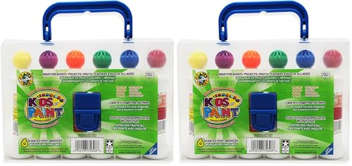 Crafty Dab Kids Paint - 12 Pack Carry Case - size: 8.7 Fl Oz (Pack of 2)