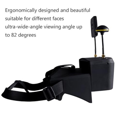 EV800D FPV Goggles with DVR 5.8G 40CH 5 Inch 800x480 Build in Antenna for Analog FPV Camera and Transmitter FPV Drone RC Car