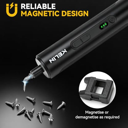 KELIN 44in1 Electric Screwdriver Set 3 Torque Levels S2 Steel Bits