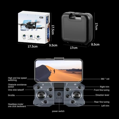 OBABO K10 Max Drone 4K High-Definition Three Camera Optical Flow Positioning Professional Aerial Photography Foldable Quadcopter (Silver) - color: Silver