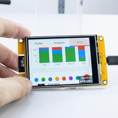 Hosyond 3.2'' ESP32 LCD Display Resistive Touchscreen with WiFi+BT, ST7789P3 Driver 240x320 TFT SPI Screen Module for Arduino - size: 3.2"