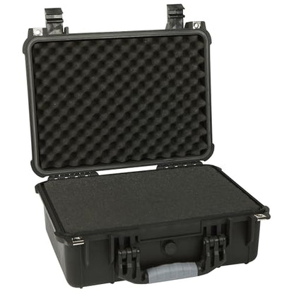 Strongway 16in. Plastic Waterproof Storage Case With Foam, Ammo Box, Fit Use of Drones, Camera, Equipments, Pistols - color: Black