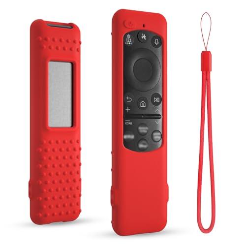 Silicone Case for Samsung TM2560E Remote Control, Compatible with 2025 Neo QLED Smart TV Remote BN59-01432A BN59-01432J BN59-01455A (Red) - color: Red
