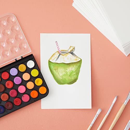 Bright Creations Cold Press Watercolor Paper for Artists and Beginners (6 x 9 in, 100 Sheets) - size: 6 x 9 In