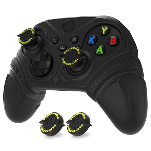 playvital Silicone Controller Cover for Xbox Series X/S with Thumbstick Cap & Sticker- Runes Edition Anti-Slip Grip Skin, Shockproof Protector for Xbox Core Wireless Controller(Black) - color: Black