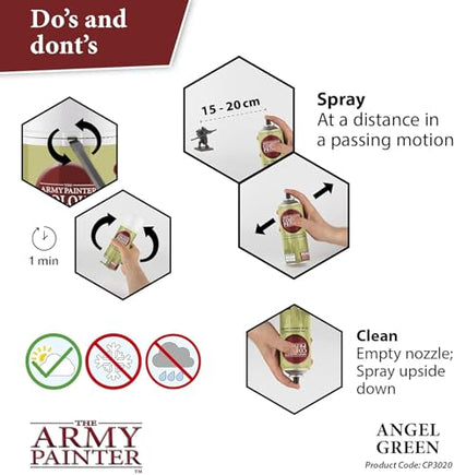 The Army Painter, Colour Primer Angel Green, 400 ml acrylic spray - color: Angel Green