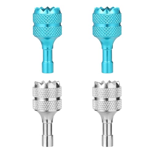 4pcs Mini Joystick Replacement Compatible with DJI Mini 3 Pro - color: Light Blue,silver