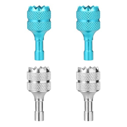4pcs Mini Joystick Replacement Compatible with DJI Mini 3 Pro - color: Light Blue,silver