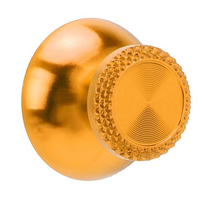 Pomya Thumbsticks for Controller, 2Pcs Metal Thumb Grip Replacement for Handheld Game Console, Aluminum Alloy Analog Thumb Sticks Accessories (Yellow) - color: Yellow